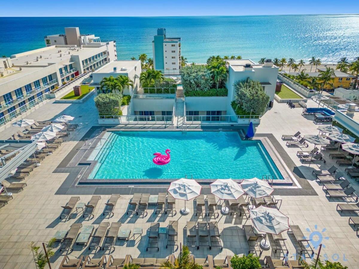 Hollywood Beach Broad - Walk - Gym - Amazing Pool Kültér fotó