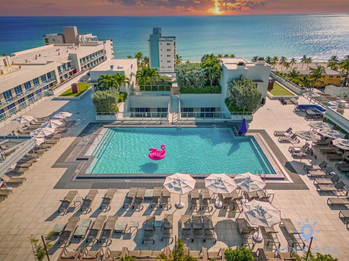Hollywood Beach Broad - Walk - Gym - Amazing Pool Kültér fotó